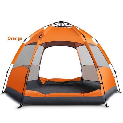 IPS6 Tahan Air Pop Up Tenda Oranye Biru 3 Sampai 4 Orang Tenda 240*200*135cm