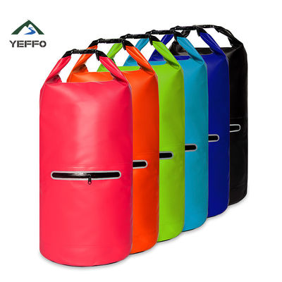 0.3lb Camping Waterproof Bag Konstruksi PVC 500D Tahan Abrasi