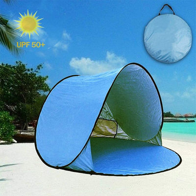 50 SPF Backpacking Pop Up Kids Beach Tent Tahan Air 1000mm-1500mm