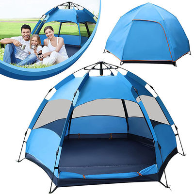 3-4 Orang Otomatis Pop Up Dome Tenda Ringan Keluarga Camping