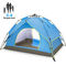 Perlindungan UV Tenda Dome Portabel Instan Untuk Berkemah 3-4 Orang