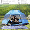 Fiberglass 3-4 Orang Pop Up Camping Family Tents 190T Polyester Shelters