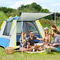 210D Oxford Cloth Waterproof Family Tent 2-4 Orang Dengan Top Rainfly