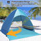 YEFFO ODM Beach Tabir Surya Tenda Fiberglass Rod Easy Camp Pop Up Beach Shelter