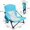 Mesh Fabric Low Ultralight Camping Chair 250lbs Folding Recliner Camping Chair