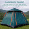 Tenda Instan Tahan Air Tahan Angin Otomatis Mudah Diatur 3-4 Orang Untuk Glamping